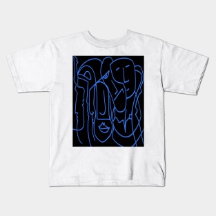 AP Number 11 Portrait blue Kids T-Shirt